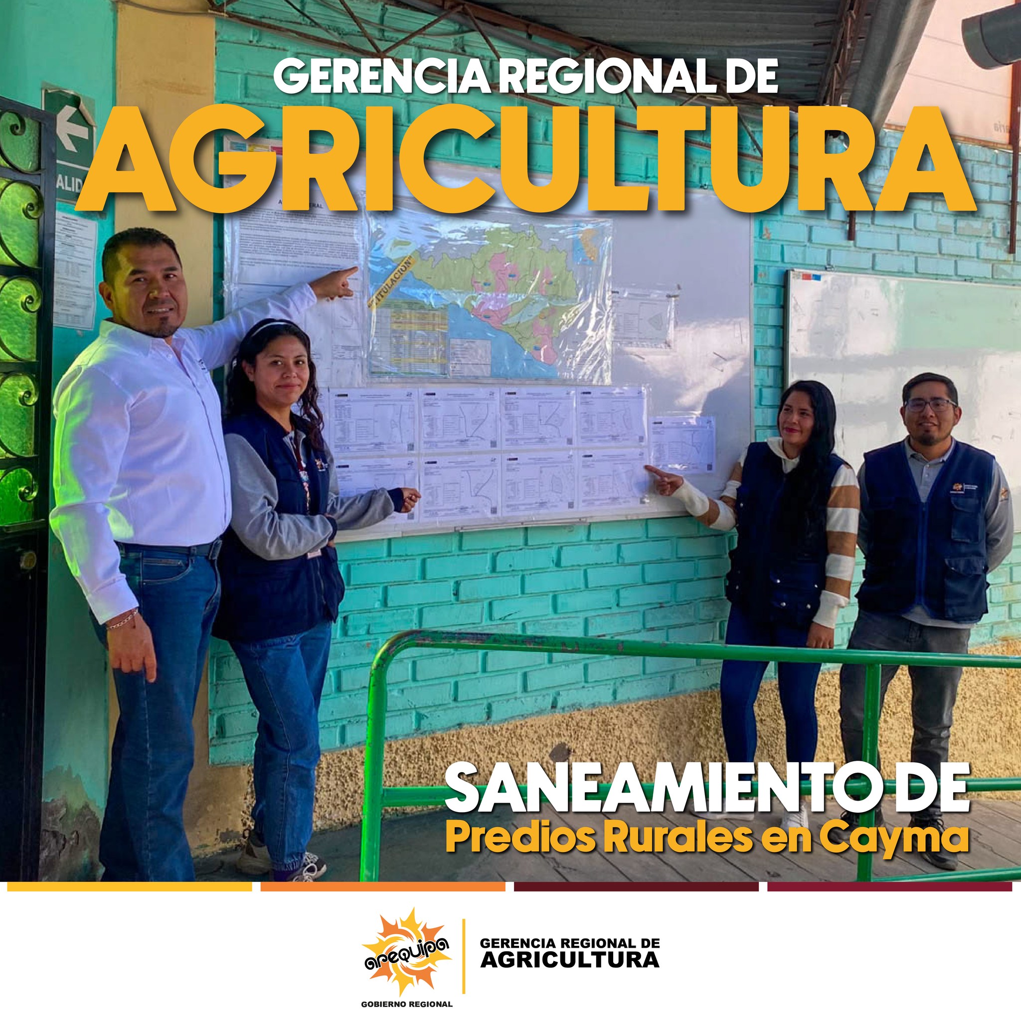 📌 GOBIERNO REGIONAL DE AREQUIPA IMPULSA EL SANEAMIENTO DE PREDIOS RURALES EN CAYMA